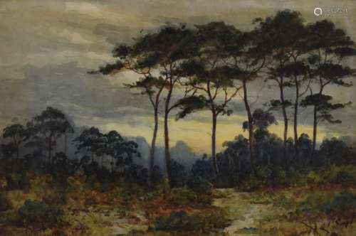 Alfred D Townsend (1846-1917) watercolour landscape, believe...