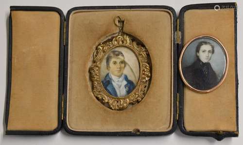 Michaelo Albanesi (1816-1878) Italian portrait miniature of ...