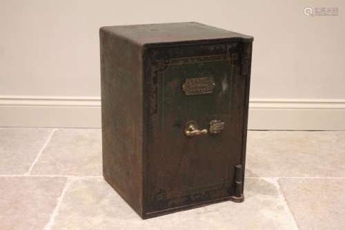 * A late 19th/early 20th century iron freestanding safe by W...