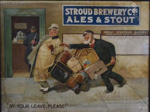 Stroud Brewery Company framed advertising poster By your lea...