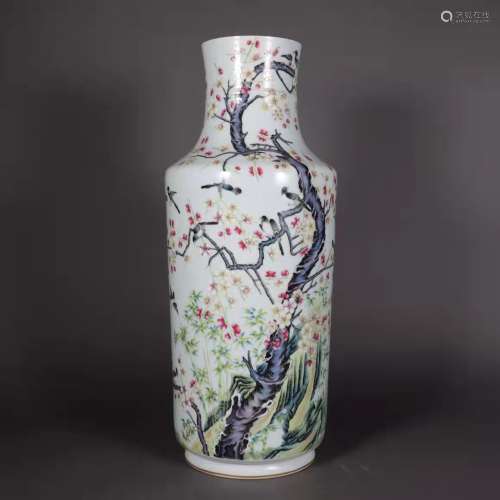 Qing Dynasty Yongzheng Period Famille Rose Porcelain Bottle ...
