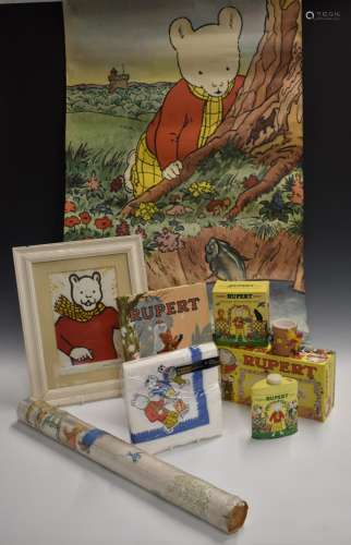 Rupert Bear collectables and ephemera including unopened wal...