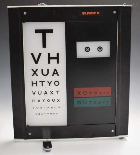 Small opticians illuminated alphabet sign with leads, 32 x 3...