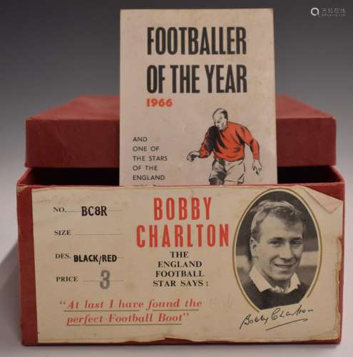 Bobby Charlton football boots box