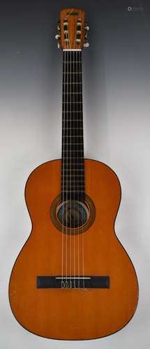 Six string Classical guitar, Argence, Toulon label to headst...