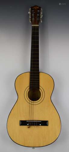 Kaypok childrens size acoustic guitar, in soft case, togethe...