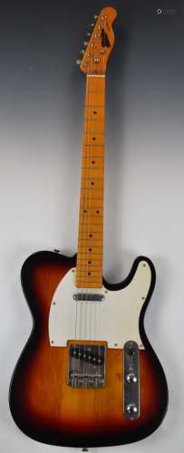 Partcaster Telecaster style electric guitar with Squire body...