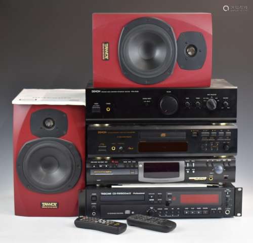 Denon disc player DCD 685 and amplifier PMA-250SE, Tascam CD...