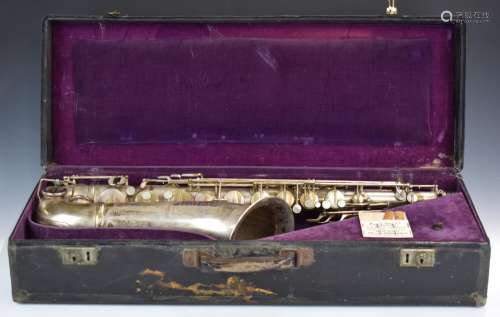 Adolphe Edouard Sax Jr tenor saxophone, engravedAdolphe Sax,...