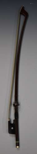 German made French style double bass bow, circa late 19thC, ...