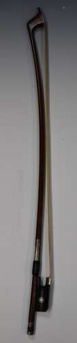 Percival Wilfred Bryant, silvermounted double bass bow, roun...