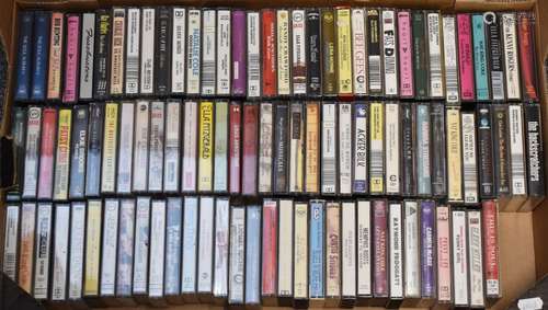 Cassettes - Approximately 100 cassettes of mixed genres