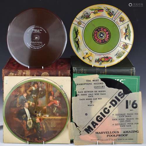 78s including Flexi picture / coloured discs, game and adver...