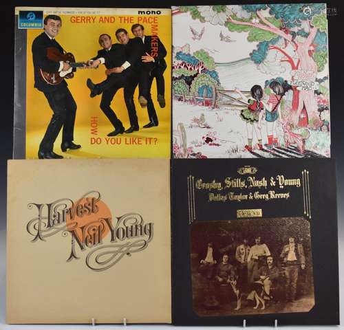 Approximately 40 albums including The Moody Blues, The Rolli...