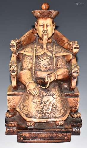 Chinese emperor figure, H29cm