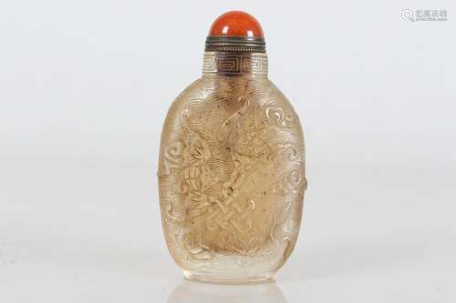 Chinese Dragon-decorating Fortune Snuff Bottle