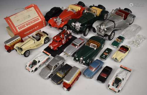 Twenty-two Corgi, Dinky, Burago, Franklin Mint, Lledo and si...