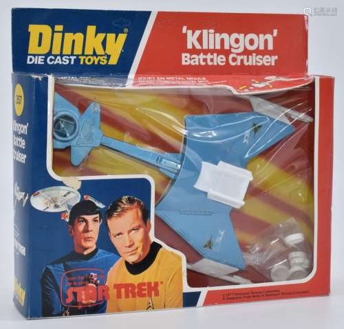 Dinky Toys diecast model Star Trek Klingon Battle Cruiser wi...