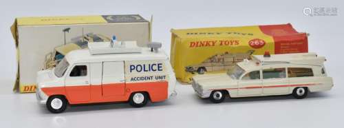 Two Dinky Toys diecast model vehicles Superior Criterion Amb...
