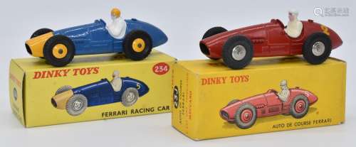 Two Dinky Toys diecast model vehicles Auto De Course Ferrari...