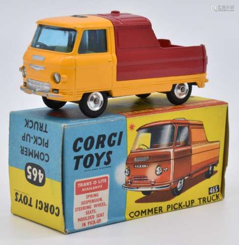 Corgi Toys diecast model Commer Pick-Up Truck with yellow bo...