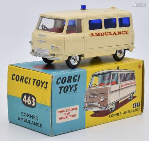 Corgi Toys diecast model Commer Ambulance with cream body, r...
