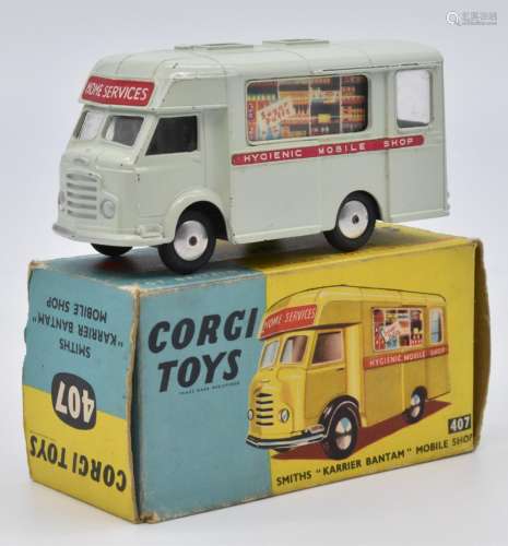 Corgi Toys diecast model Smiths Karrier Bantam Mobile Shop w...