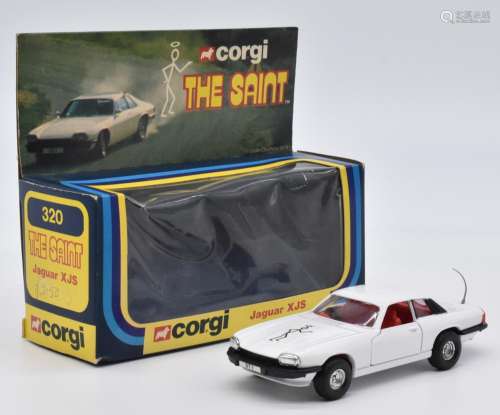 Corgi The Saint diecast model Jaguar XJS with white body, re...