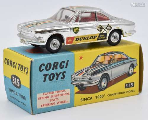 Corgi Toys diecast model Simca 1000 Competition Model with c...