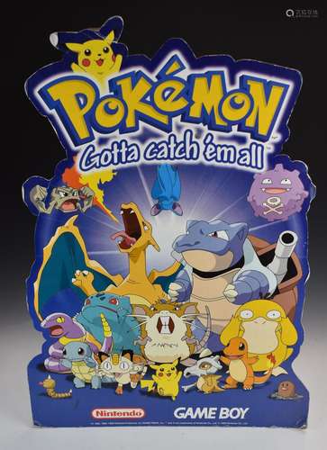 Original Nintendo Gameboy Pokemon advertising standee 1999, ...