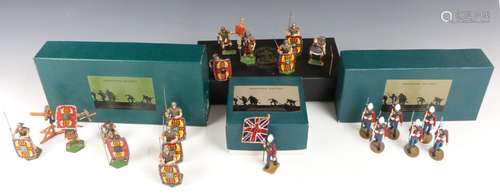 Seven Frontline Figures and similar metal model soldiers and...