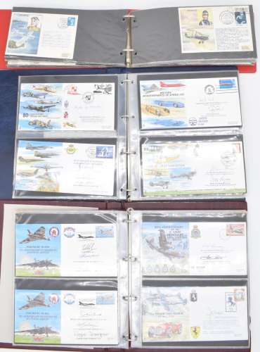 A large collection of RAF signed covers in nineteen volumes ...