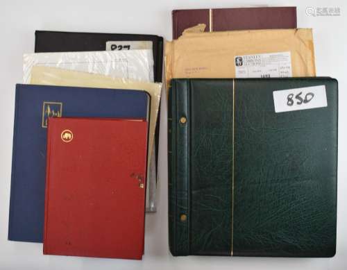 A mint and used GB stamp collection in five albums/stockbook...