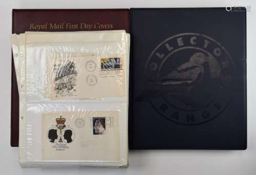 A collection of GB first day covers in two folders and on al...