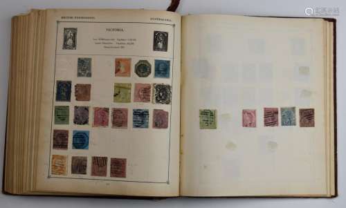 Strand stamp album of Commonwealth and foreign Victorian sta...