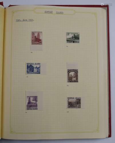 Norfolk Island stamp album including mint and used issues fr...