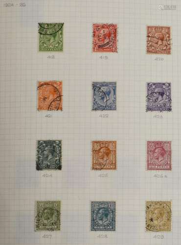 A ring binder of GB stamps mint and used 1935-1974, some ear...