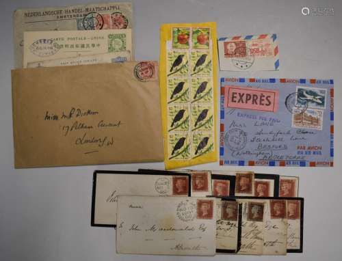 Two box files of GB and world stamps, first day covers and c...