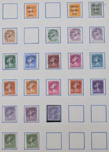 France Part 3: An old time mint and used stamp collection on...