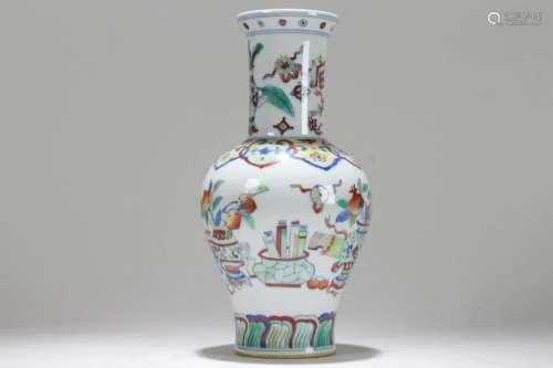 A Chinese Fortune Porcelain Vase