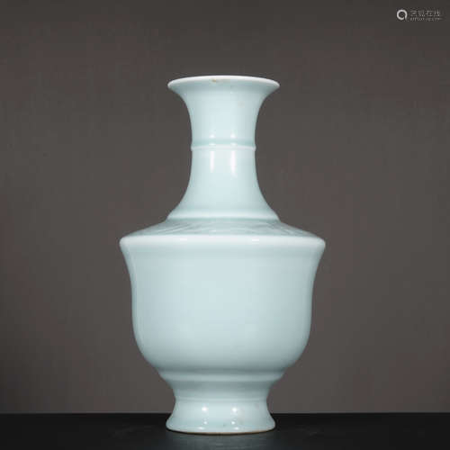 A celadon-glazed vase