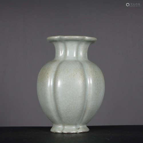 A officer glazed vase