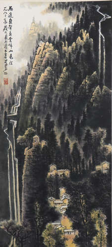 A Li keran's landscape painting