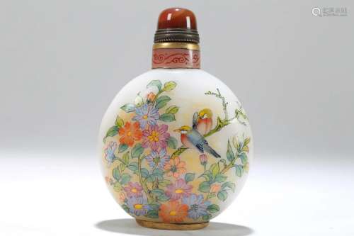 A Chinese Nature-sceen Fortune Snuff Bottle