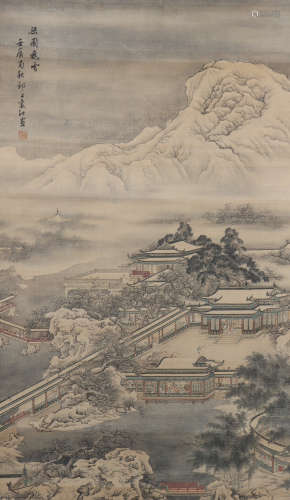 A Yuan jiang's landscape painting