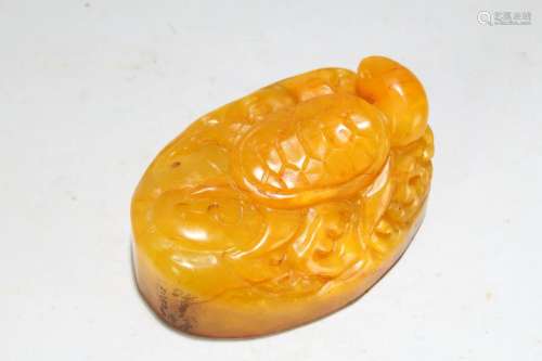 A Chinese Poetry-framing Religious Soapstone Seal