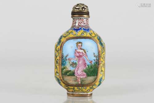 A Chinese Western-portrait Snuff Bottle