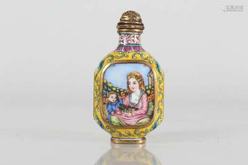 A Chinese Western-portrait Snuff Bottle