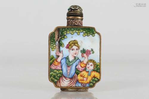 A Chinese Western-portrait Snuff Bottle