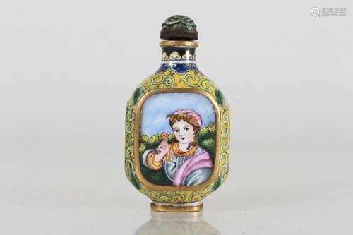 A Chinese Western-portrait Snuff Bottle